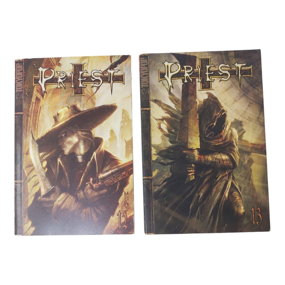 TOKYOPOP Priest Bundle Vol. 12-13, English Manga, Min-Woo Hyung Vtg - VGC Action